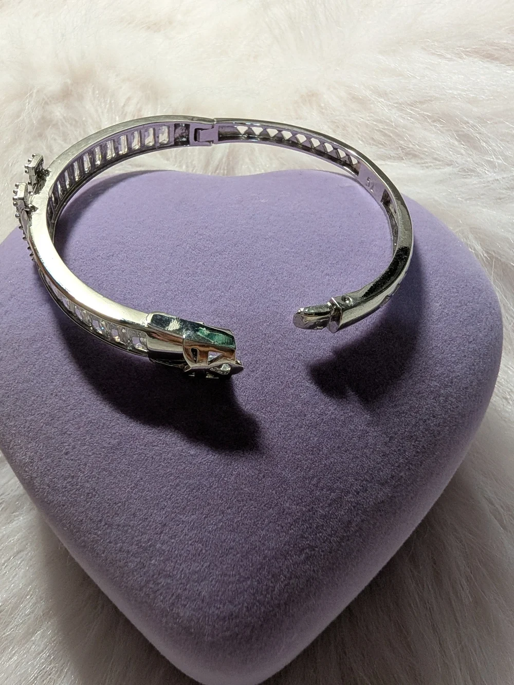 Elegant Silver-Tone Crystal 